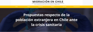 Colaboración con Servicio Jesuita Migrantes en propuestas respecto a población extranjera en Chile ante actual crisis sanitaria