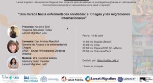 Participación de investigadoras PROESSA en webinar sobre migración y chagas organizado por Lancet Migration