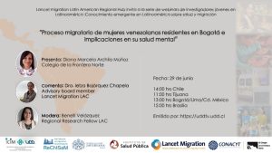 Webinar Lancet Migration con organización de investigadora PROESSA UDD